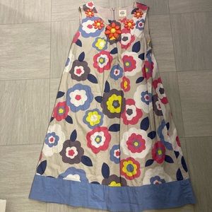 Mini Boden girls floral embellished dress. Size 11-12.